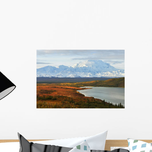 Denali Mountain and Wonder Lake Wall Decal