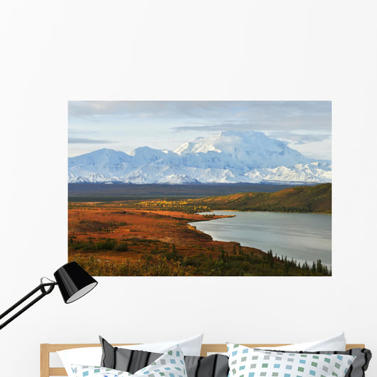 Denali Mountain and Wonder Lake Wall Decal