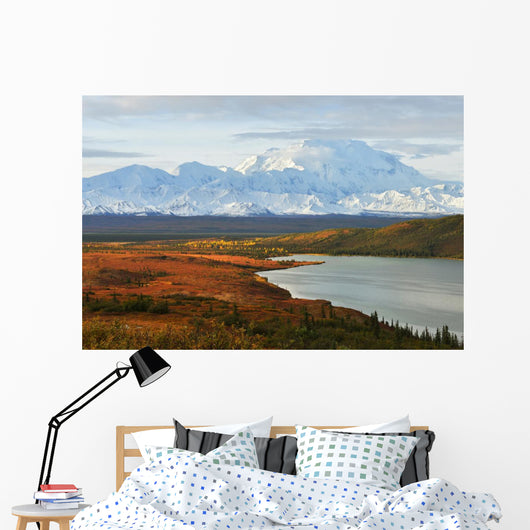 Denali Mountain and Wonder Lake Wall Decal