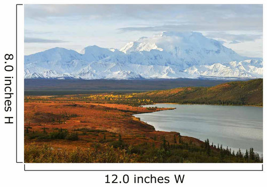 Denali Mountain and Wonder Lake Wall Decal