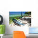 Asian Fishing Boat Tropical Wall Decal