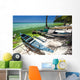 Asian Fishing Boat Tropical Wall Decal