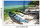 Asian Fishing Boat Tropical Wall Decal