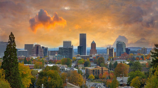 Portland Oregon Cityscape Fall Wall Decal