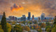 Portland Oregon Cityscape Fall Wall Decal
