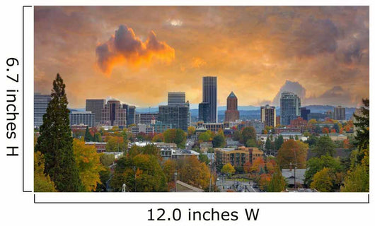 Portland Oregon Cityscape Fall Wall Decal