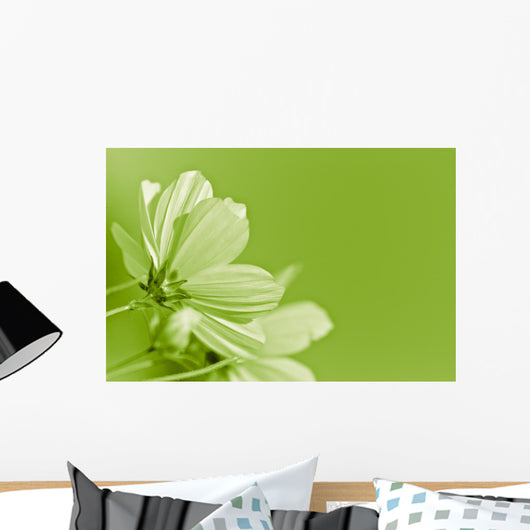 Green Flower Environmental Conservation Wall Decal