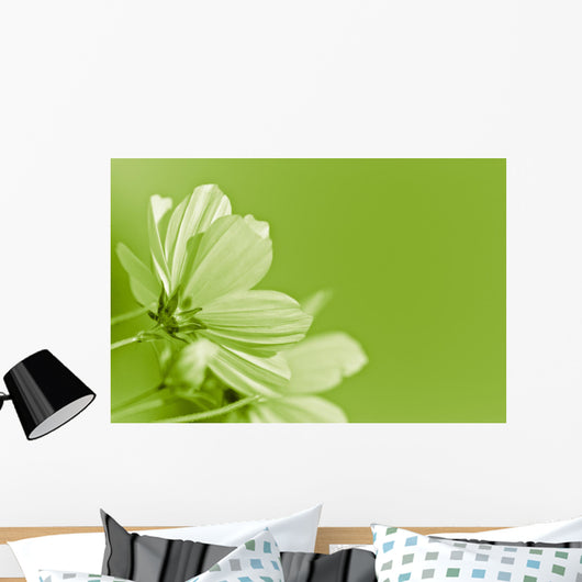 Green Flower Environmental Conservation Wall Decal