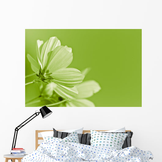 Green Flower Environmental Conservation Wall Decal