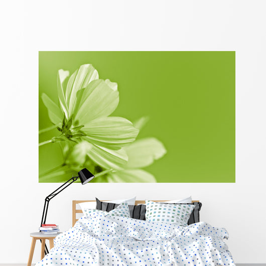 Green Flower Environmental Conservation Wall Decal