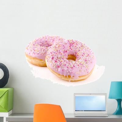 Donut Wall Decal shown on a wall