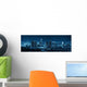 Los Angeles Night Wall Decal Panoramic