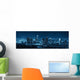 Los Angeles Night Wall Decal Panoramic