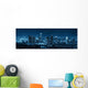 Los Angeles Night Wall Decal Panoramic