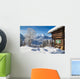 Winter Alps Mountain Chalet Wall Decal
