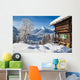 Winter Alps Mountain Chalet Wall Decal