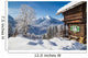 Winter Alps Mountain Chalet Wall Decal