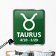 Taurus Astrology Sign Wall Decal