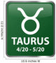 Taurus Astrology Sign Wall Decal