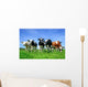 Colorful Dairy Cows Wall Decal