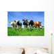 Colorful Dairy Cows Wall Decal