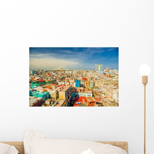 Panorama Havana City Vedado Wall Decal