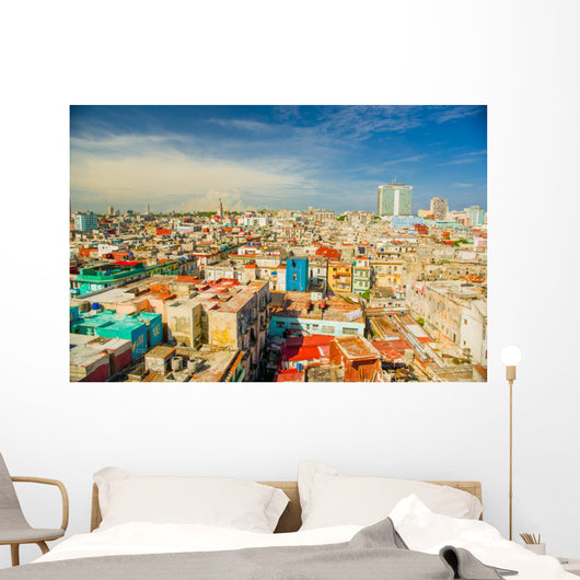 Panorama Havana City Vedado Wall Decal