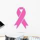 Pink Ribbon with Shadow Wall Decal