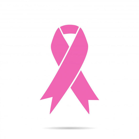 Pink Ribbon with Shadow Wall Decal