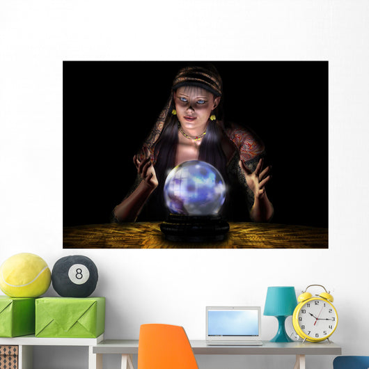 Fortune Teller Black Wall Decal