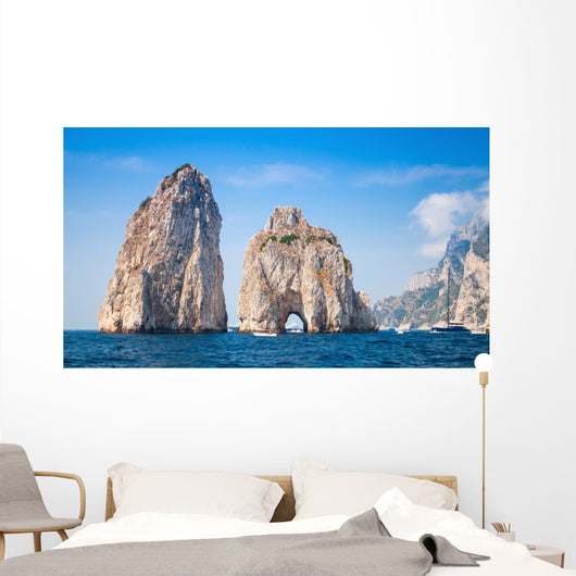 Capri Island Famous Faraglioni Wall Decal