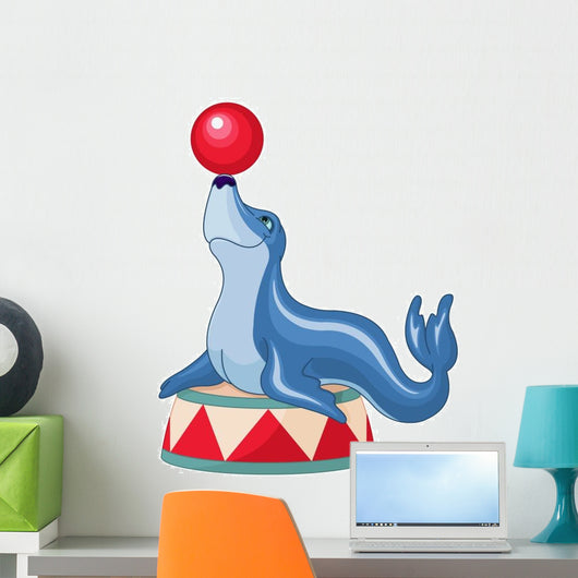 Circus Seal Wall Decal