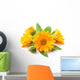 Yellow Calendula Flower Wall Decal