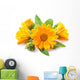 Yellow Calendula Flower Wall Decal