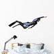 Female Diver Wall Decal
