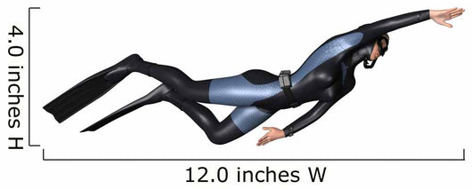 Female Diver Wall Decal