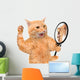 Vain Cat Wall Decal