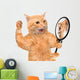 Vain Cat Wall Decal