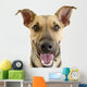 Happy Dog Face Wall Decal