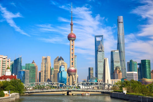 Shanghai Skyline Wall Decal