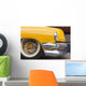 Yellow Chrome Classic Car Wall Decal