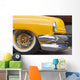 Yellow Chrome Classic Car Wall Decal