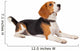 Beagle Dog White Wall Decal