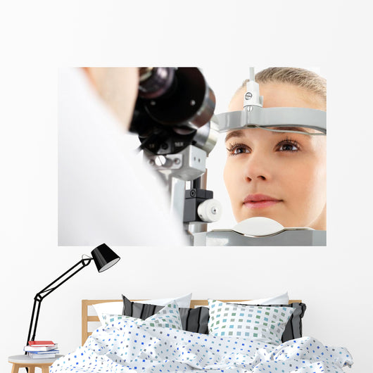 Badanie Wzroku Pacjentka Podczas Wall Decal