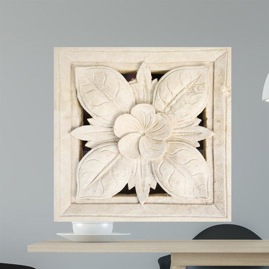 Bali Stone Carving Wall Decal