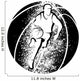 Grunge Basketball Drive Wall Decal