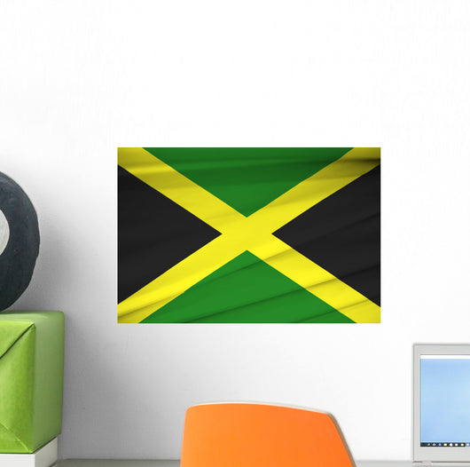 National Flag Jamaica Waving Wall Decal