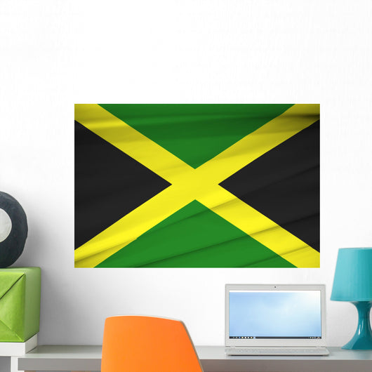 National Flag Jamaica Waving Wall Decal
