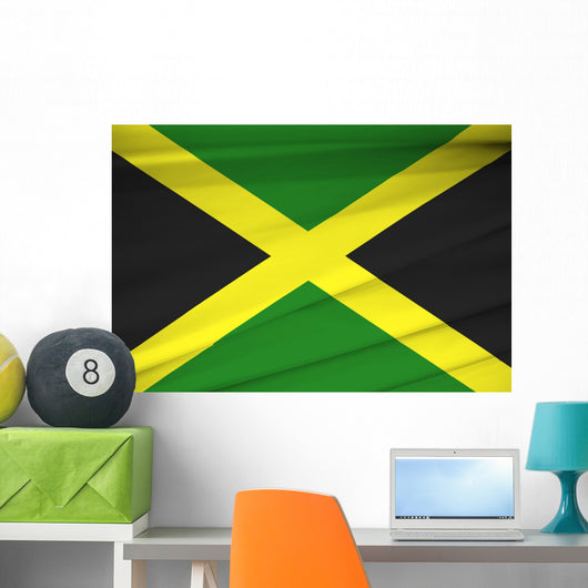 National Flag Jamaica Waving Wall Decal