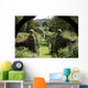 English Garden from Gazebo Wall Decal